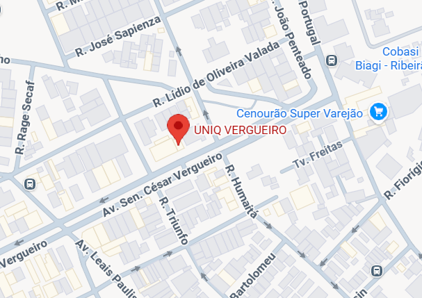 Mapa de Localização Uniq Vergueiro